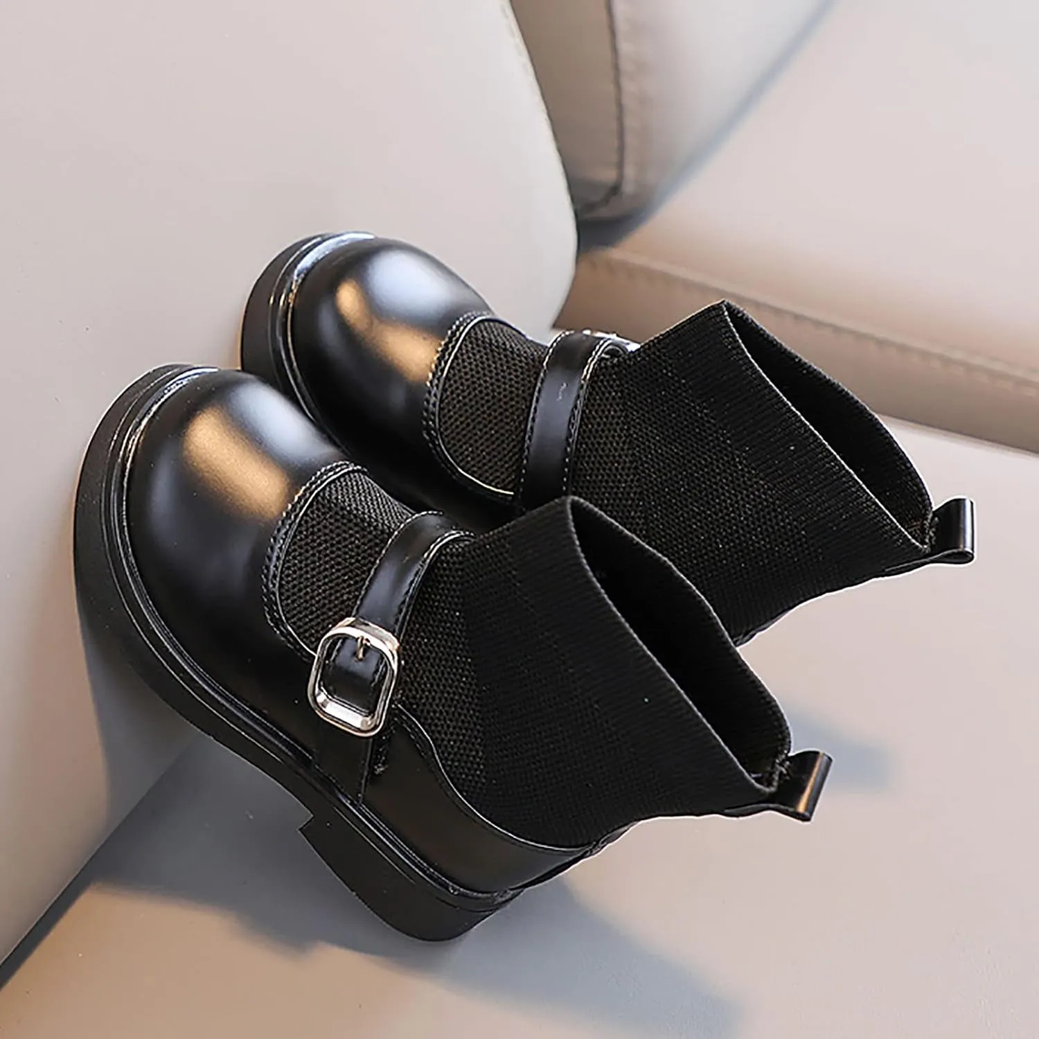 sfdgfhyf Indoor Boots for Little Kid Toddler Girls Booties Kids Shoes Short Boots Girls Ankle Boots 2 to 8 Years Short