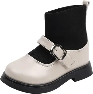 sfdgfhyf Indoor Boots for Little Kid Toddler Girls Booties Kids Shoes Short Boots Girls Ankle Boots 2 to 8 Years Short