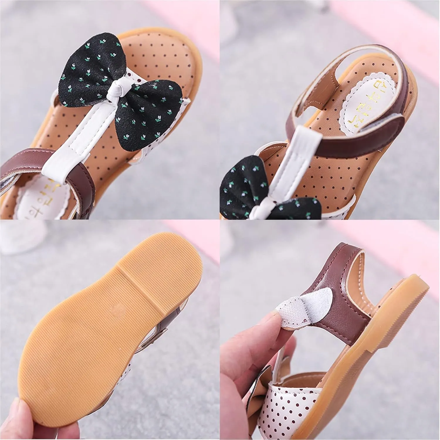 sfdgfhyf Kids Comfortable Foot Warmer Children Shoes Fashion Flat Bottom Bow Princess Sandals Soft Bottom Fashion Sandals