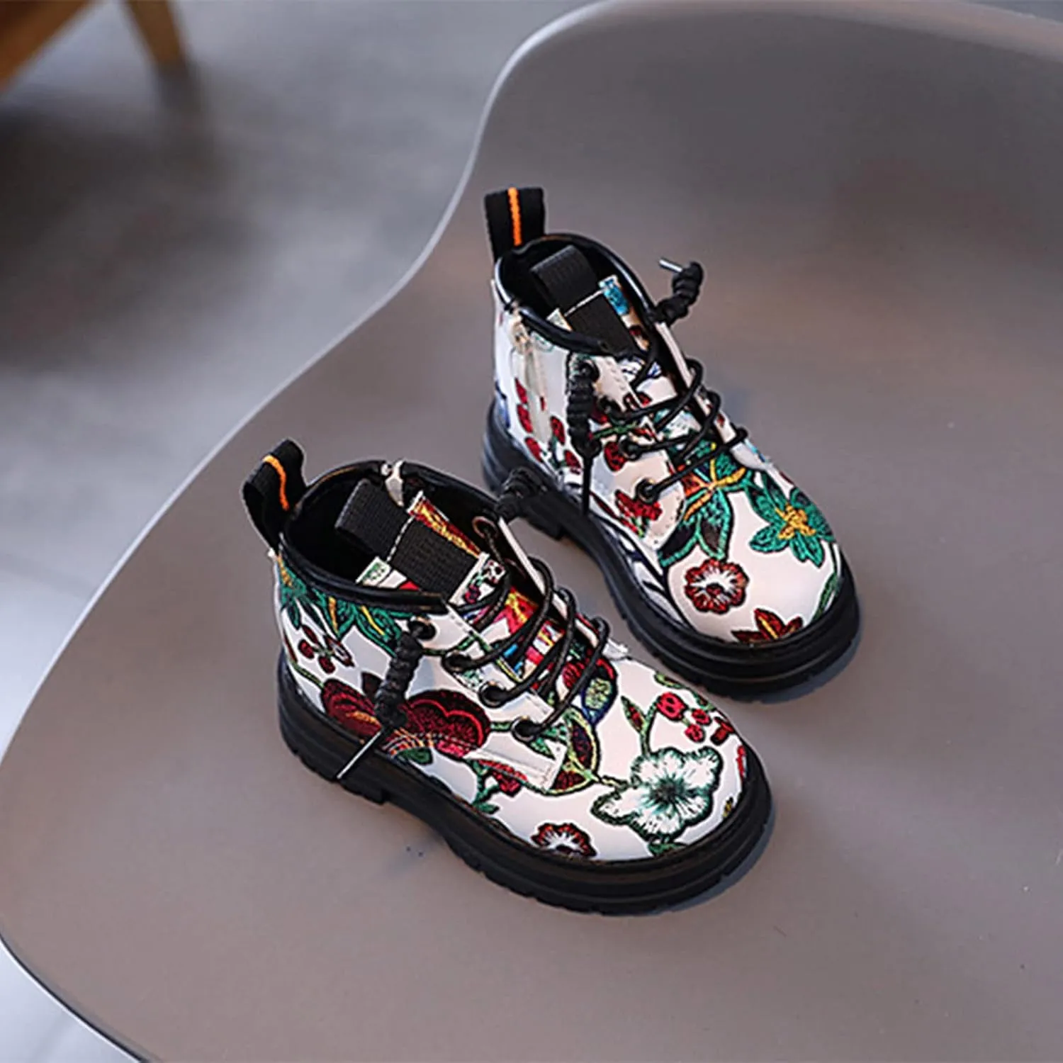 sfdgfhyf Toddler BreathableBoots Fashion Autumn Winter Children Boots Boys And Girls Ankle Boots Thick Soled Non Slip