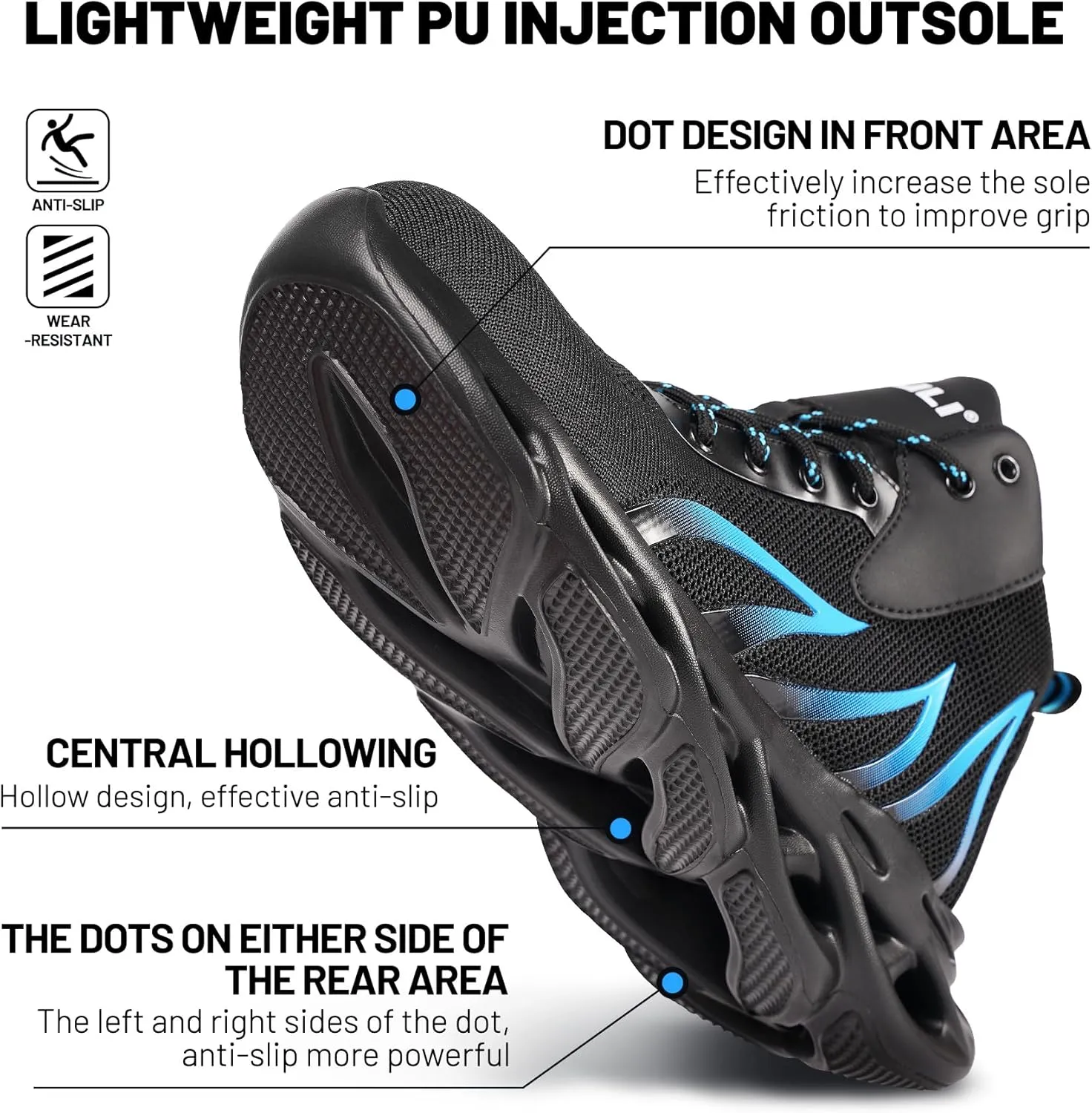 Shoes Steel Toe Shoes for Men Women Slip On Lightweight Comfortable Safety Shoes Lounging Fashion Safety Shoes