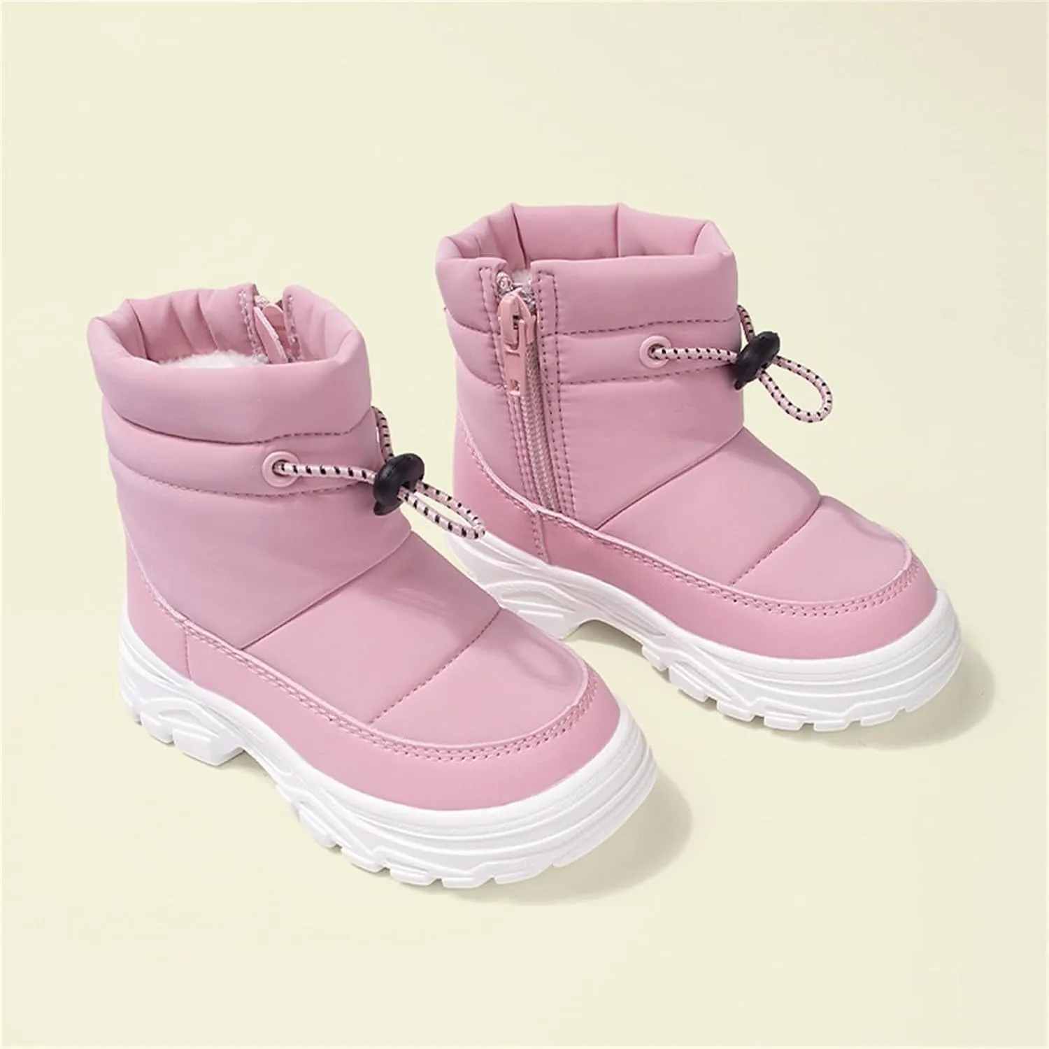 Snow Boots Boys Little Kid Toddler Winter Snow Boots Waterproof Insulated Faux Fr Boys Girls Hiking Boots For Toddler
