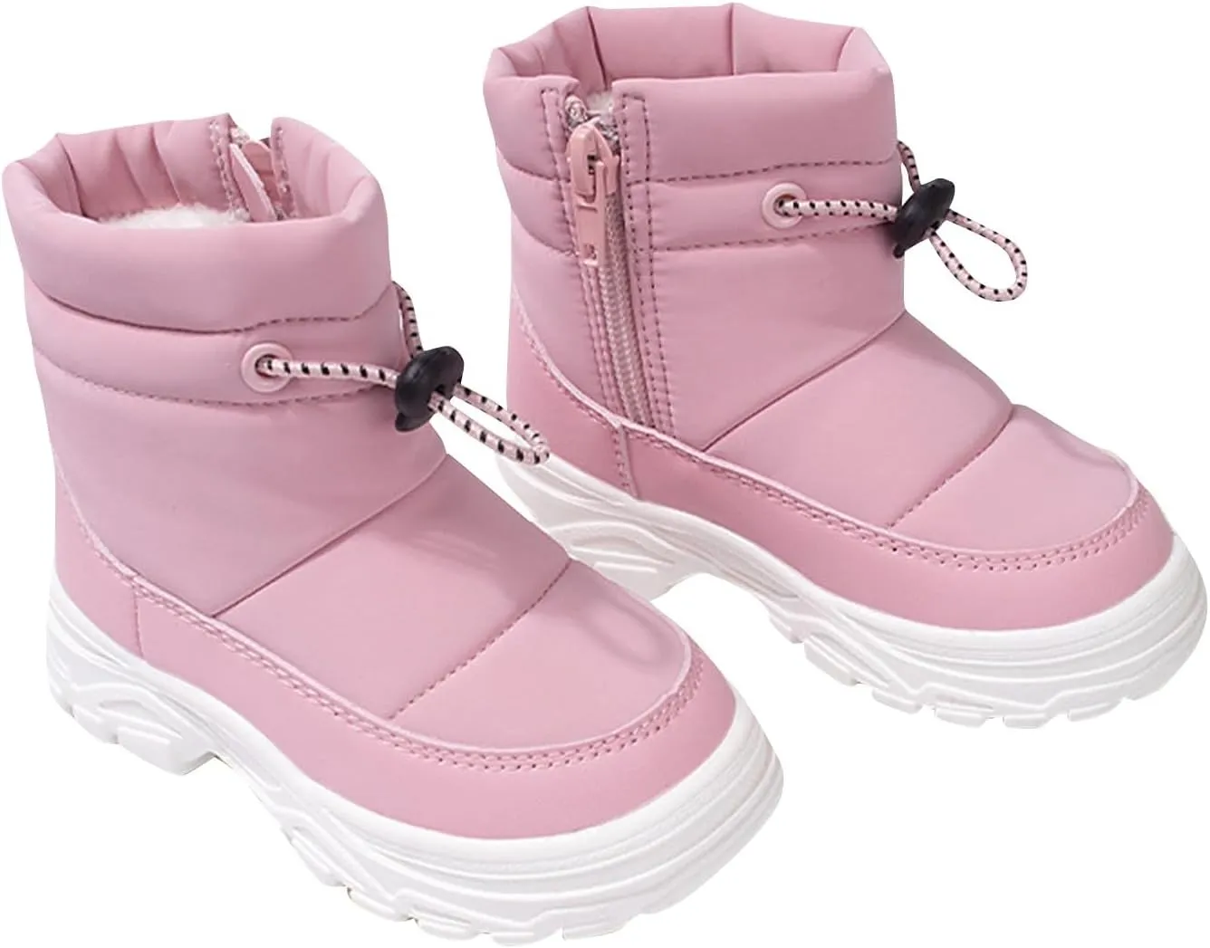 Snow Boots Boys Little Kid Toddler Winter Snow Boots Waterproof Insulated Faux Fr Boys Girls Hiking Boots For Toddler