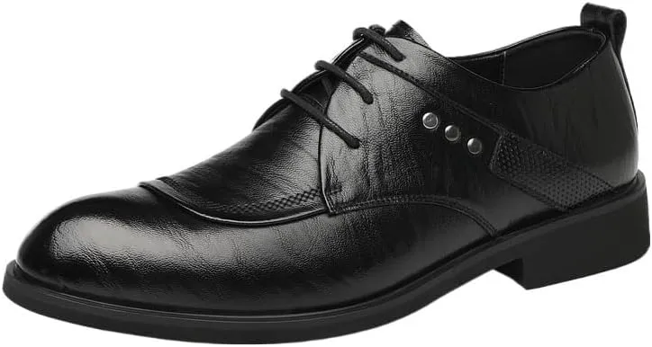Summer Work Formal Oxford Shoes Pointed Toe Shiny Patent Leather Lace Up Casual Prom Party Shoes