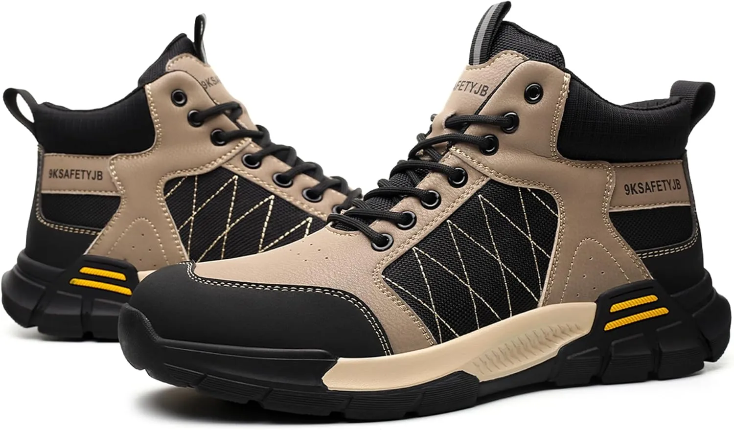 Tanleewa Safety Work Shoes for Men Women Lightweight Work Safety Boots Comfortable & Durable Safety Sneakers Indestructible Industrial Construction Steel Toe Shoes