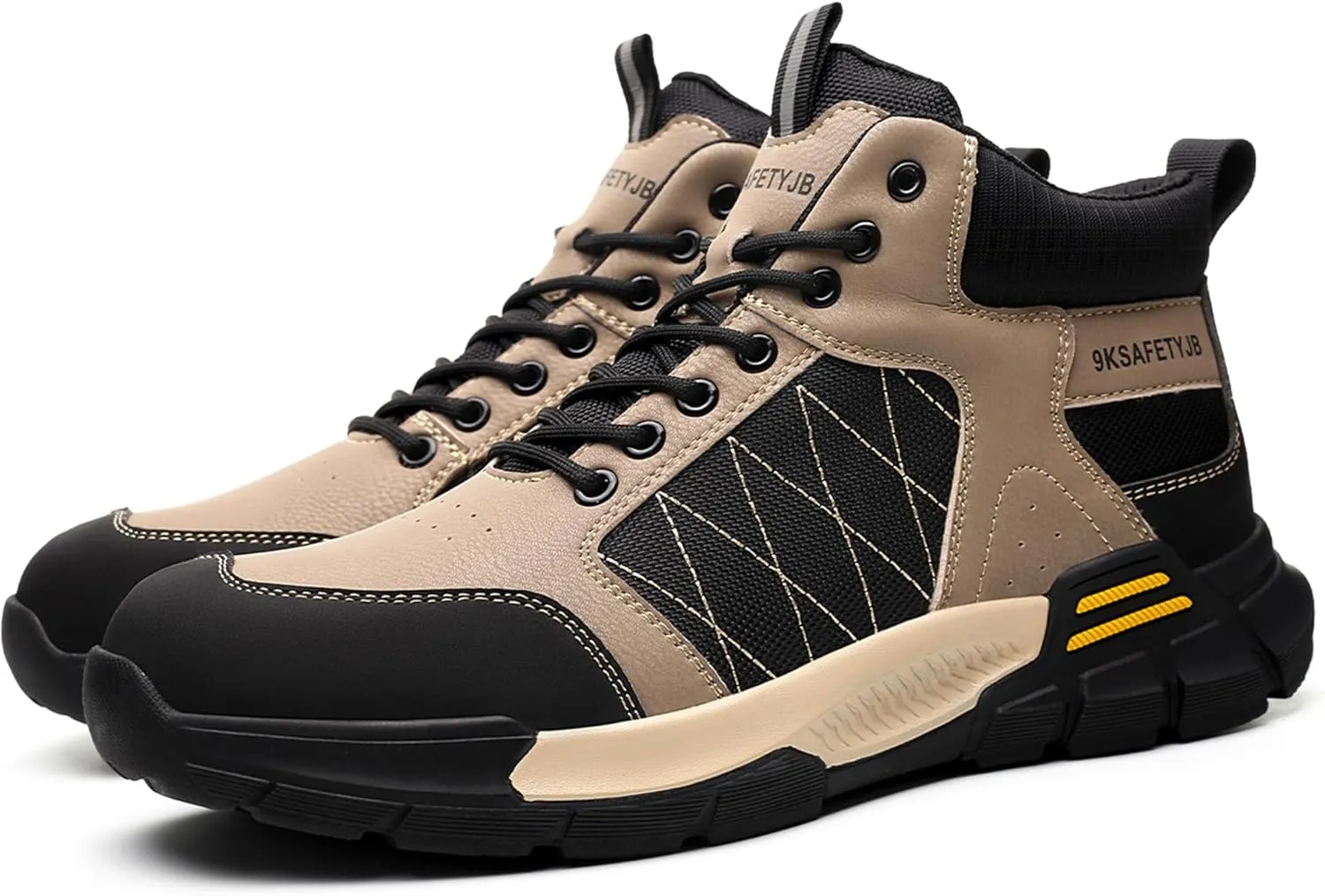 Tanleewa Safety Work Shoes for Men Women Lightweight Work Safety Boots Comfortable & Durable Safety Sneakers Indestructible Industrial Construction Steel Toe Shoes