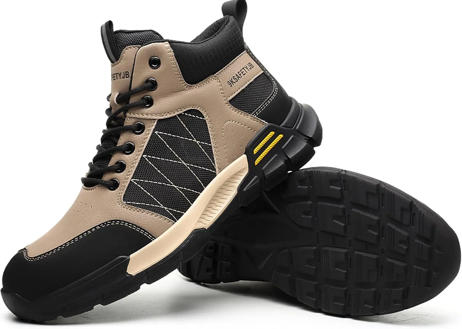 Tanleewa Safety Work Shoes for Men Women Lightweight Work Safety Boots Comfortable & Durable Safety Sneakers Indestructible Industrial Construction Steel Toe Shoes