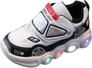 Toddler Baby Boys Glitter Sneakers Leather Soft Sequins Ankle First Walking Running Sport Shoes Summer Lightweight Shoes