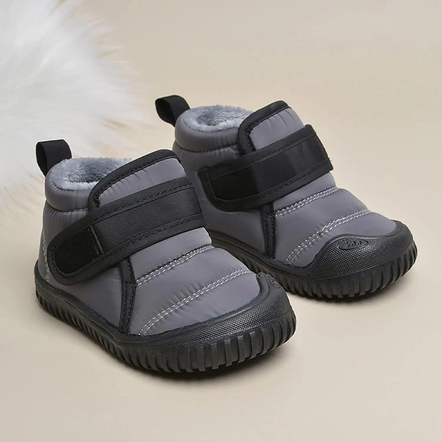 Toddler Baby Snow Boots Boys Girls Cold Weather Baby Faux Fur Shoes Wterproof Fleece Kids Snow Boots Winter Shoes