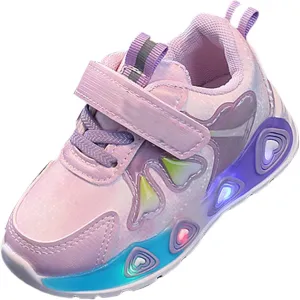 Toddler Boys Girls Light Up Shoes LED Flashing Lightweight Tennis Walking Sneakers for Toddler Little Kid