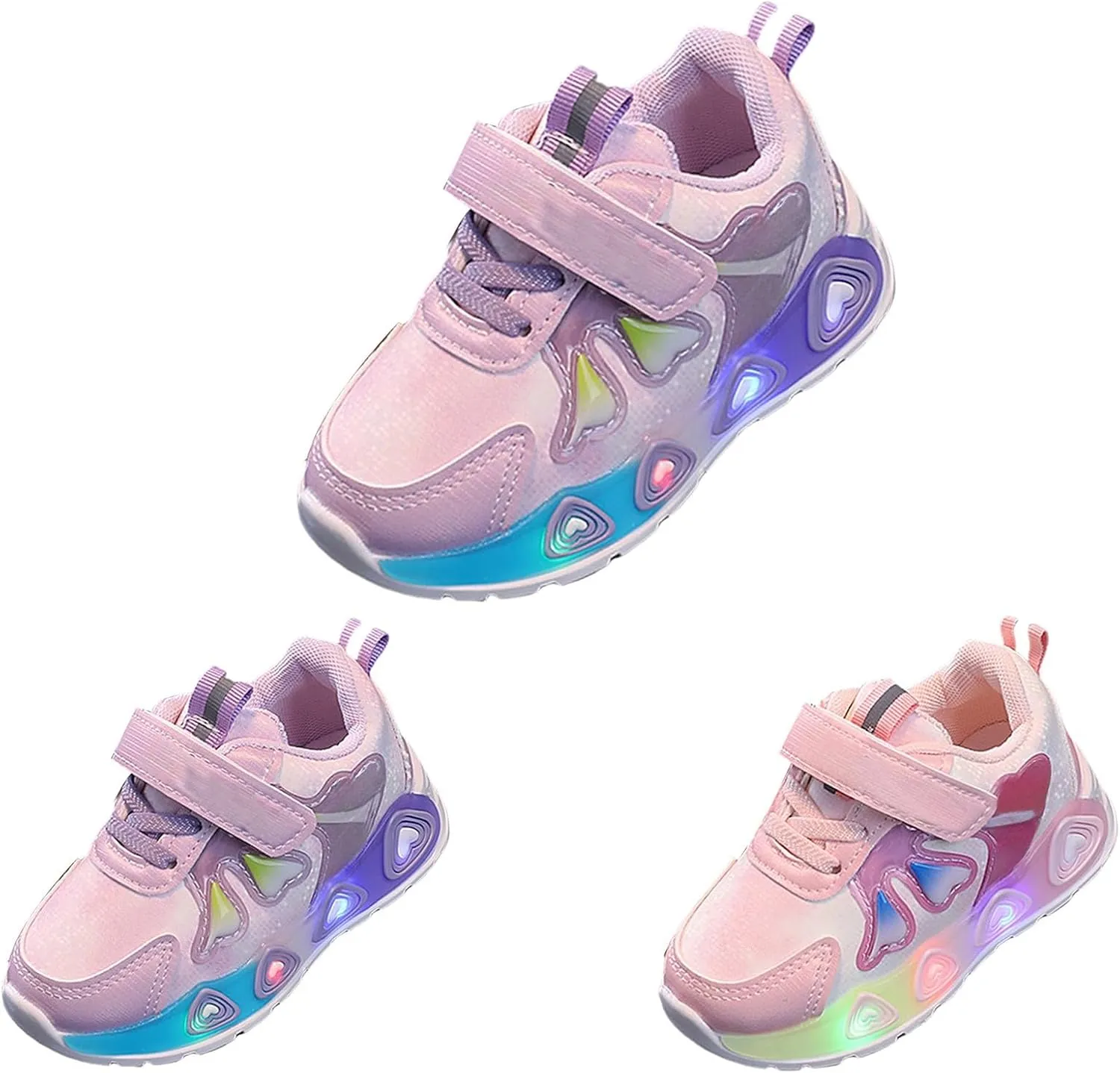 Toddler Boys Girls Light Up Shoes LED Flashing Lightweight Tennis Walking Sneakers for Toddler Little Kid
