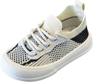 Toddler Boys Girls Slip on Sneakers Kids Lightweight Tennis Shoes Breathable Fashion Casual Shoes