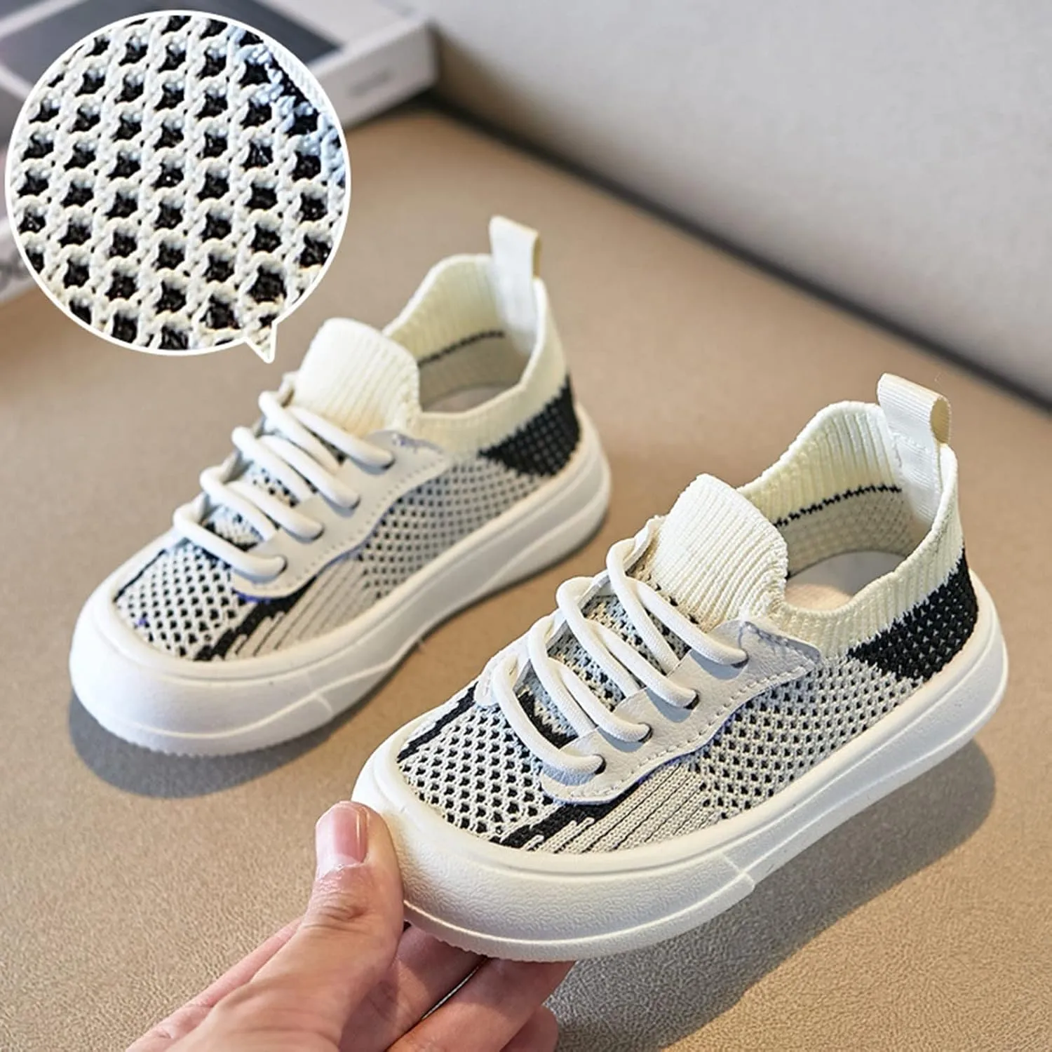 Toddler Boys Girls Slip on Sneakers Kids Lightweight Tennis Shoes Breathable Fashion Casual Shoes