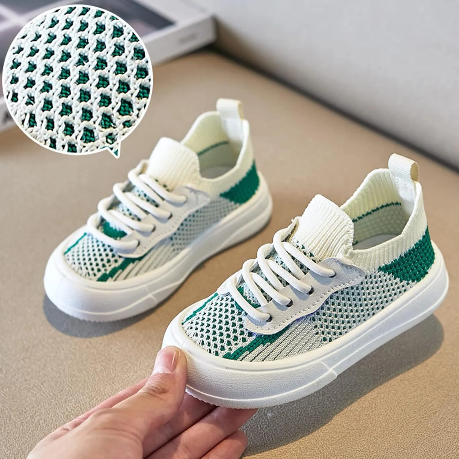 Toddler Boys Girls Slip on Sneakers Kids Lightweight Tennis Shoes Breathable Fashion Casual Shoes