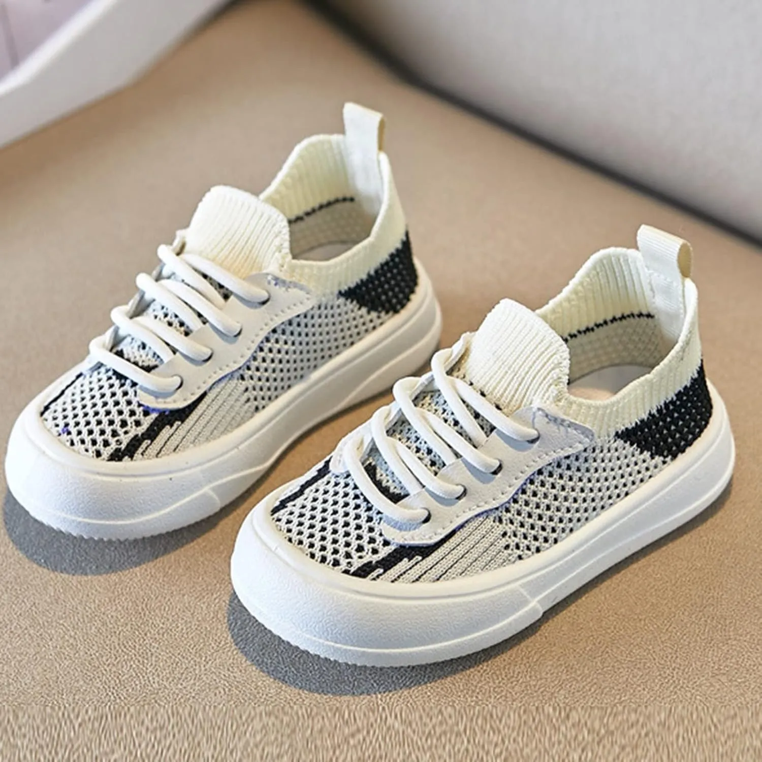Toddler Boys Girls Slip on Sneakers Kids Lightweight Tennis Shoes Breathable Fashion Casual Shoes