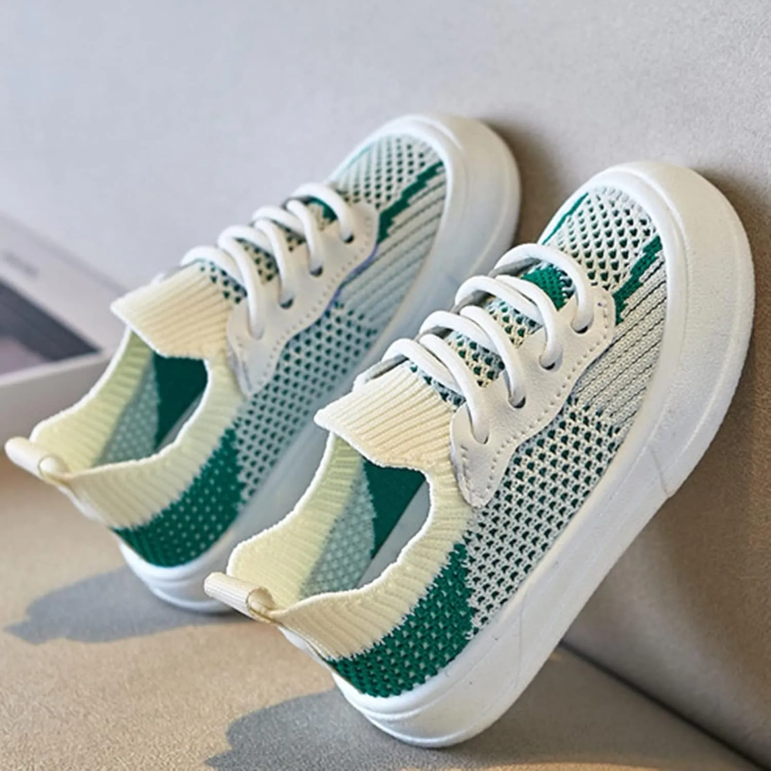 Toddler Boys Girls Slip on Sneakers Kids Lightweight Tennis Shoes Breathable Fashion Casual Shoes