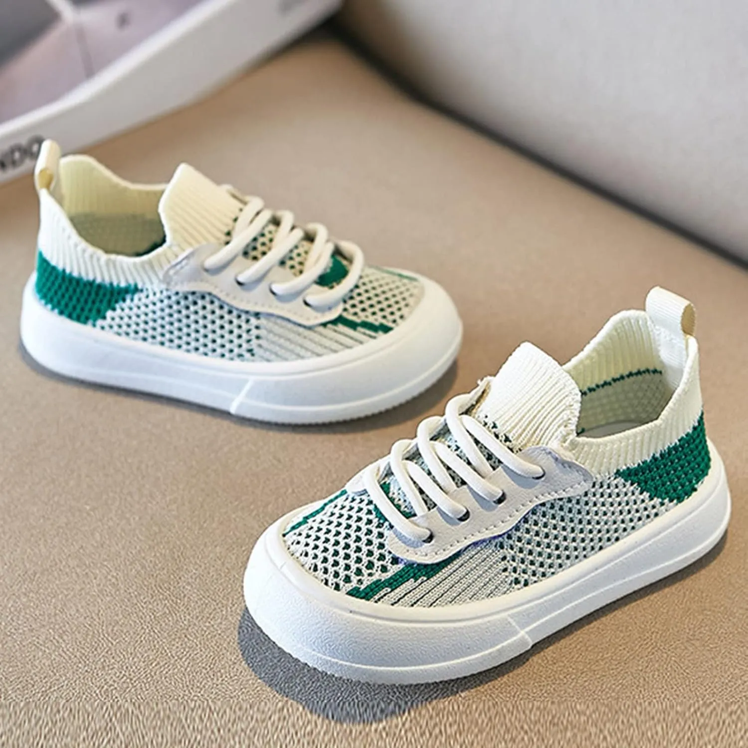 Toddler Boys Girls Slip on Sneakers Kids Lightweight Tennis Shoes Breathable Fashion Casual Shoes