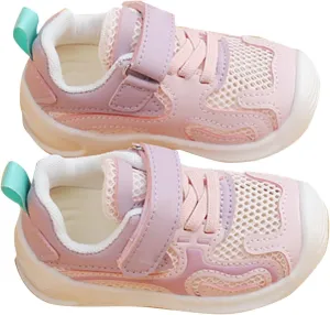 Toddler Boys Mesh Sneaker Ankle Hook and Loops Non Slip First Walking Sport Shoes Comfy Breathable Baby Infant Shoes