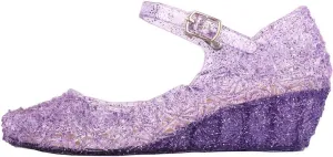 Toddler Girl Shoes, Kids Princess Costumes Jelly Flats Shoes, Little Girls Cosplay Birthday Party Dress Up Sandals