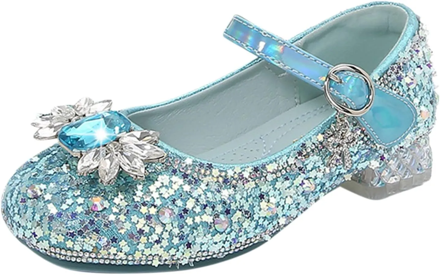 Toddler Girl Shoes,Little Kid Girls Dress Princess Shoes Sequins Bowknot Low Heels Party Dance Shoes 4-9 Years