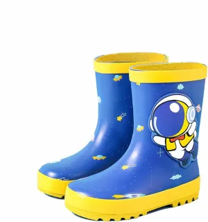 Toddler Kids Reflective Stripes Rain Boots Waterproo Rubber Boots In 3D Dinosaur Patterns For Boys Girls Rubber Boots