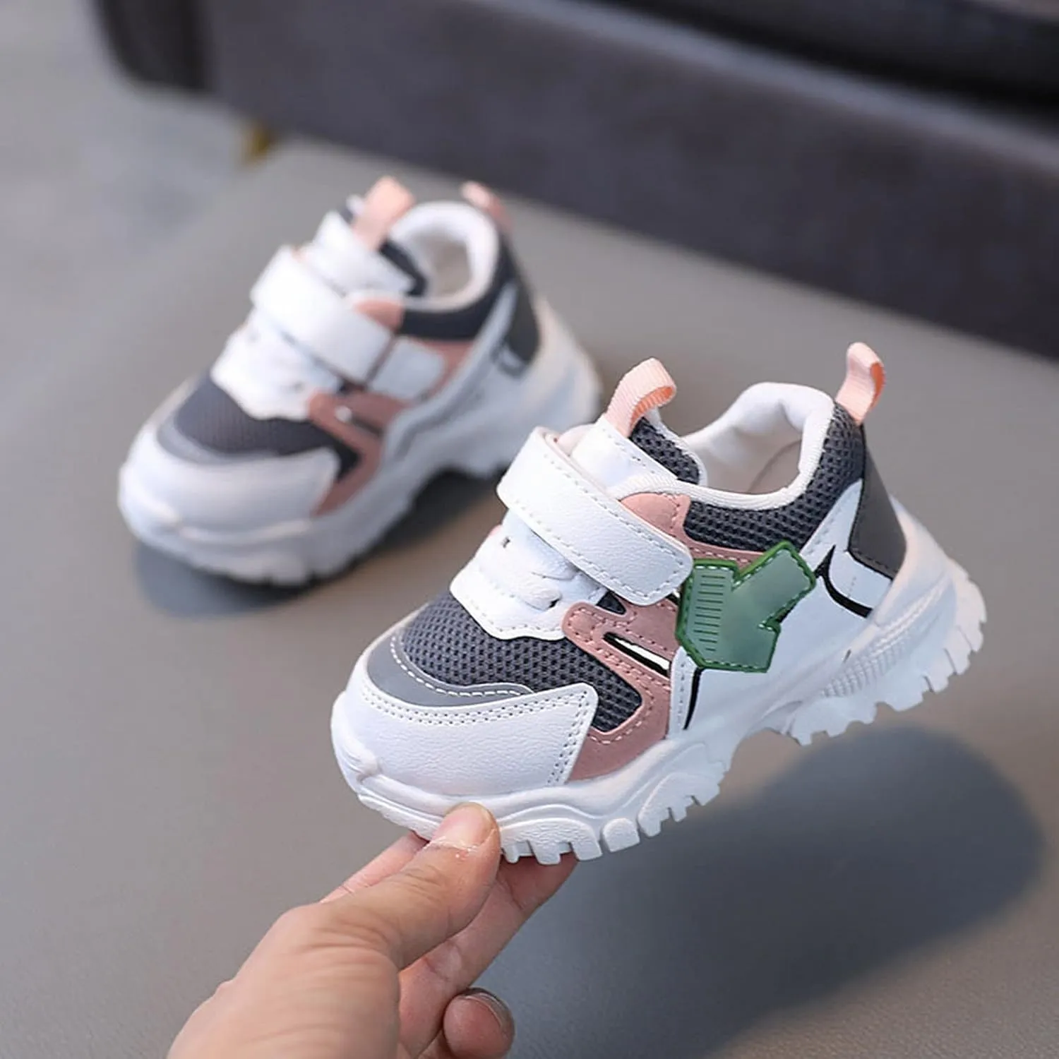 Toddler Open Toe Sneakers Mesh Non Slip Sport Shoes Baby Boys Memory Foam Breathable Spring Casual First Walking Shoes