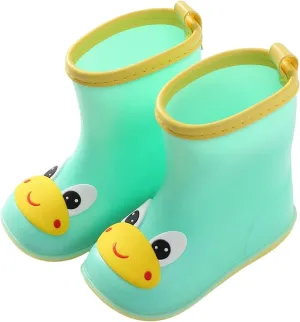 Toddler Rain Boots Baby Cartoon Rain Boots For Boys Girls Non-Slip Rubber Waterproof Boy Boots Kids Rubber Boots