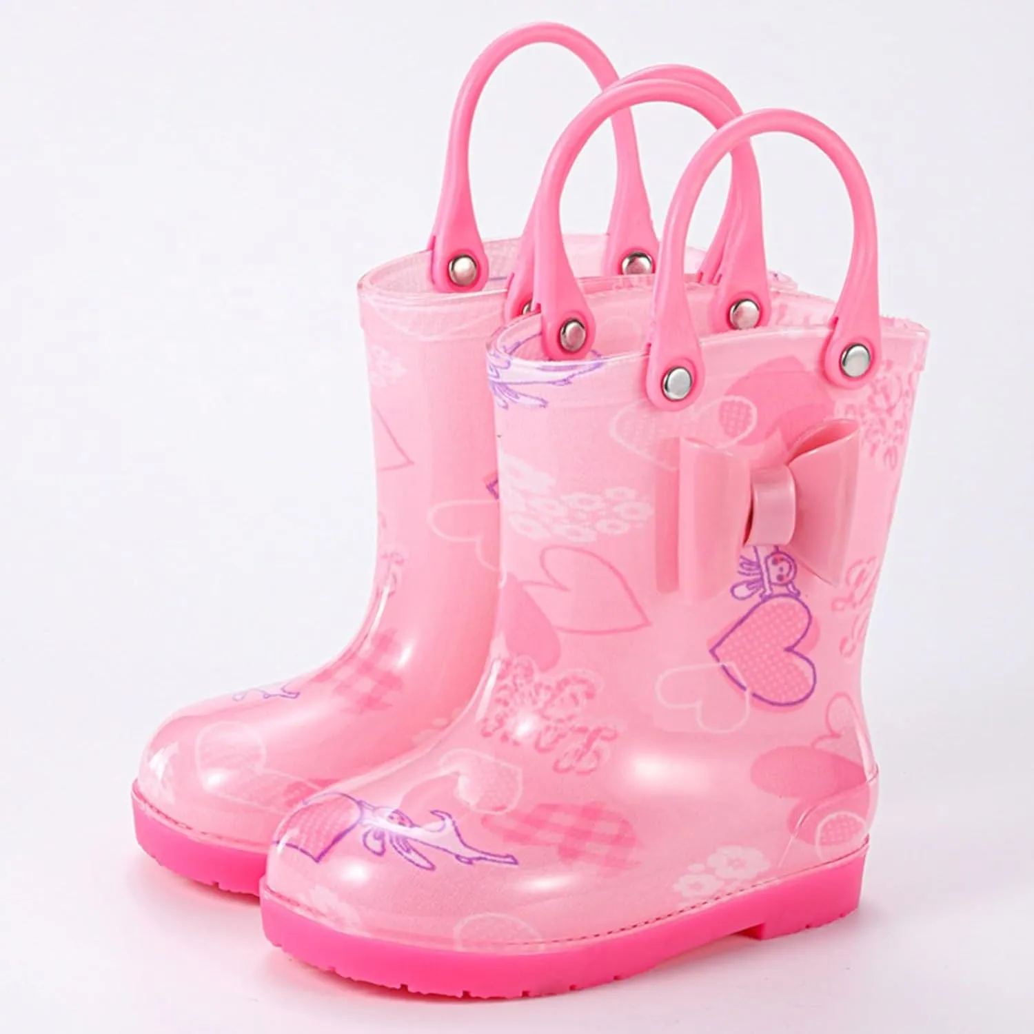 Toddler Rain Boots Baby Rain Boots Short Rain Boots For Toddler Easy On Lightweight Leather Toddler Boots