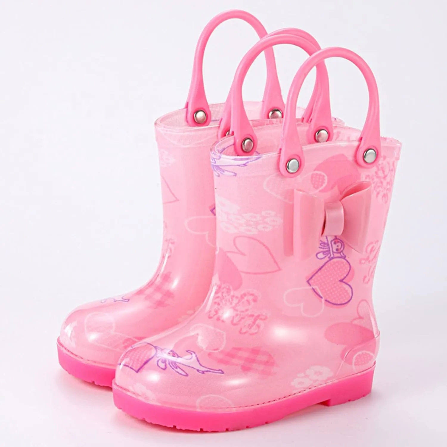 Toddler Rain Boots Baby Rain Boots Short Rain Boots For Toddler Easy On Lightweight Leather Toddler Boots
