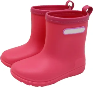 Toddler Rain Boots Easy On Mud Boots Kids Rubber Boots Lightweight Short Rain Boots Boys Waterproof Ankle Boots