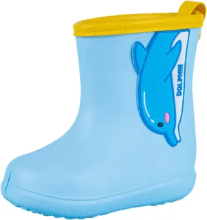 Unisex-Child Rain Boots Boys Girls Cute Short Rain Boots Waterproof Non Slip Garden Boots Toddler Kids Rainboots