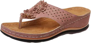 Wide Orthotic Sandals for Women Orthopedic Womens Sandals with Back Strap Sandalia Ortopedica De Mujer Orthotic Walking Flip Flops for Women with Arch Support Womens Orthopedic Shoes Size 10