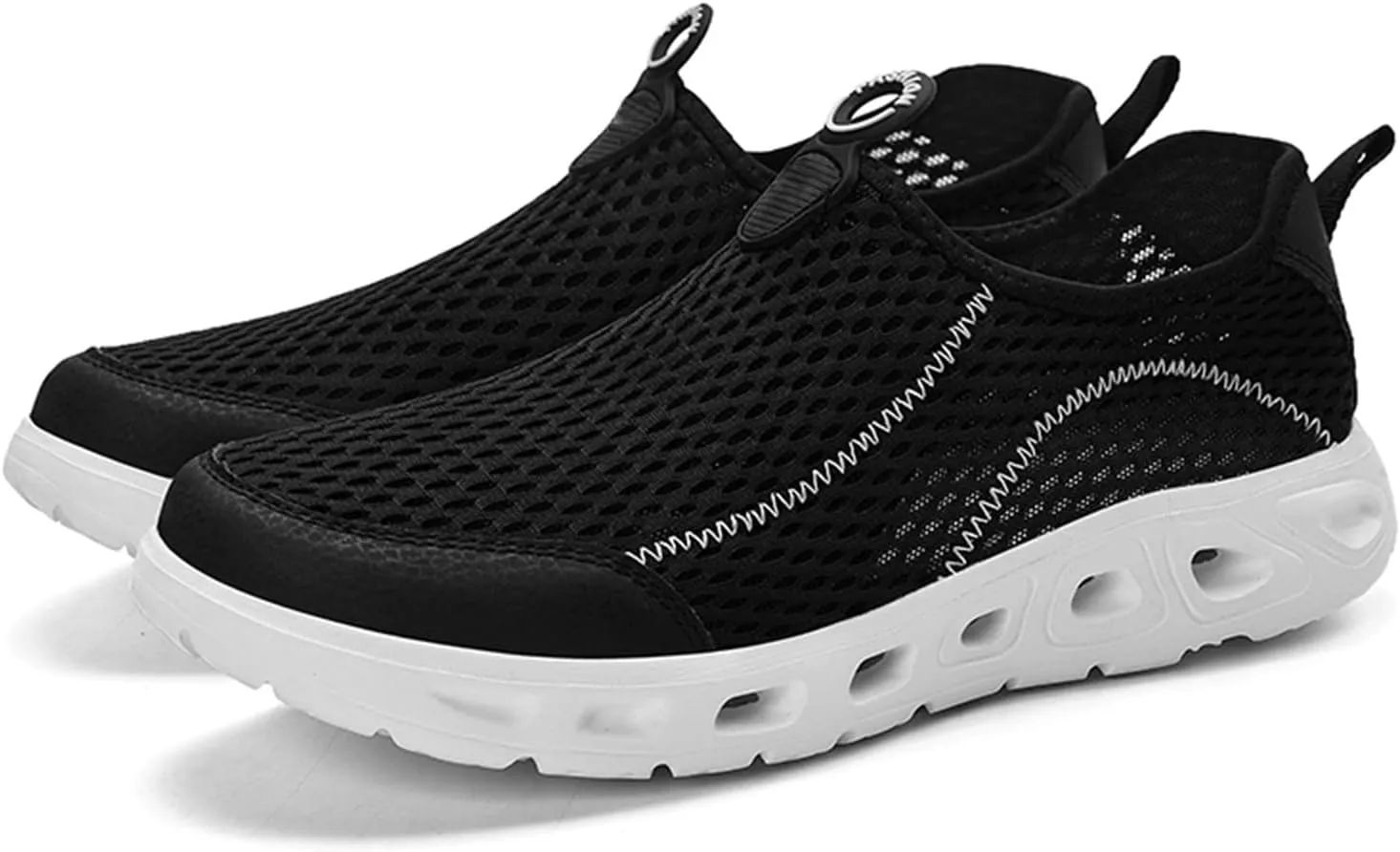 Wide Walking Shoes for Men Casual Sneaker Mesh Breathable Walking Shoe Comfortable & Light-Weight Stretch Shoes