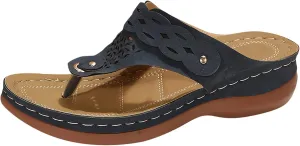 Women Orthopedic Sandals-Breathable Mesh and Leather Sandals Orthotic Women's Beach Flip Flops Orthopedic Summer Sandals for Women 2025 Dressy Orthotic Women's Comfort Sandals Comfort Sandals Woman