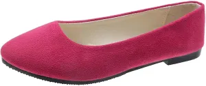 Women's Casual Slip On Shoes Comfortable Suede Footwear Versatile for Daily Wear Outfits and All Seasons Closed