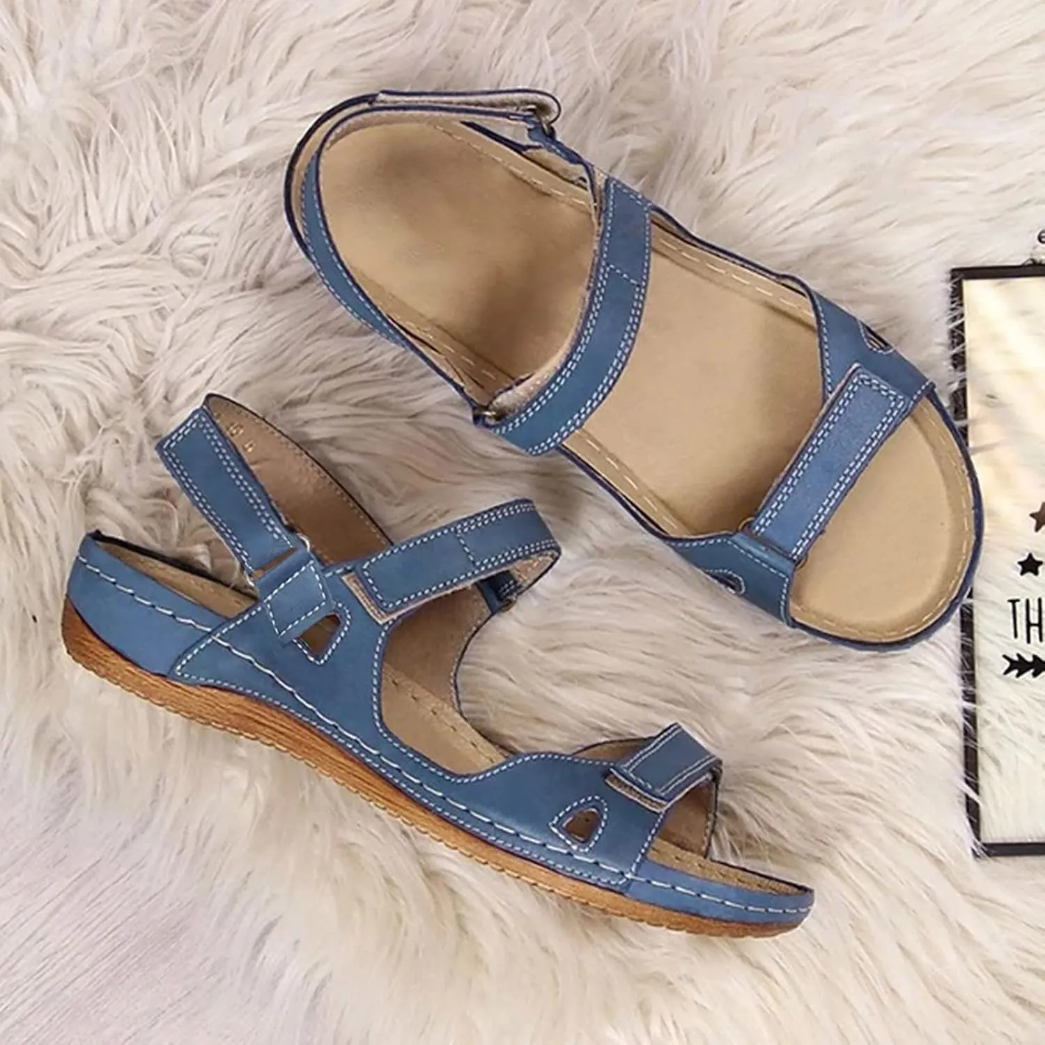 Womens Dressy Orthopedic Sandals Orthopedic Women's Summer Shoes Orthopedic Comfortable Flat Sandals for Women Orthotic Plantar Fasciitis Shoes Women Work Dressy Sandals Sandals for Women Wide