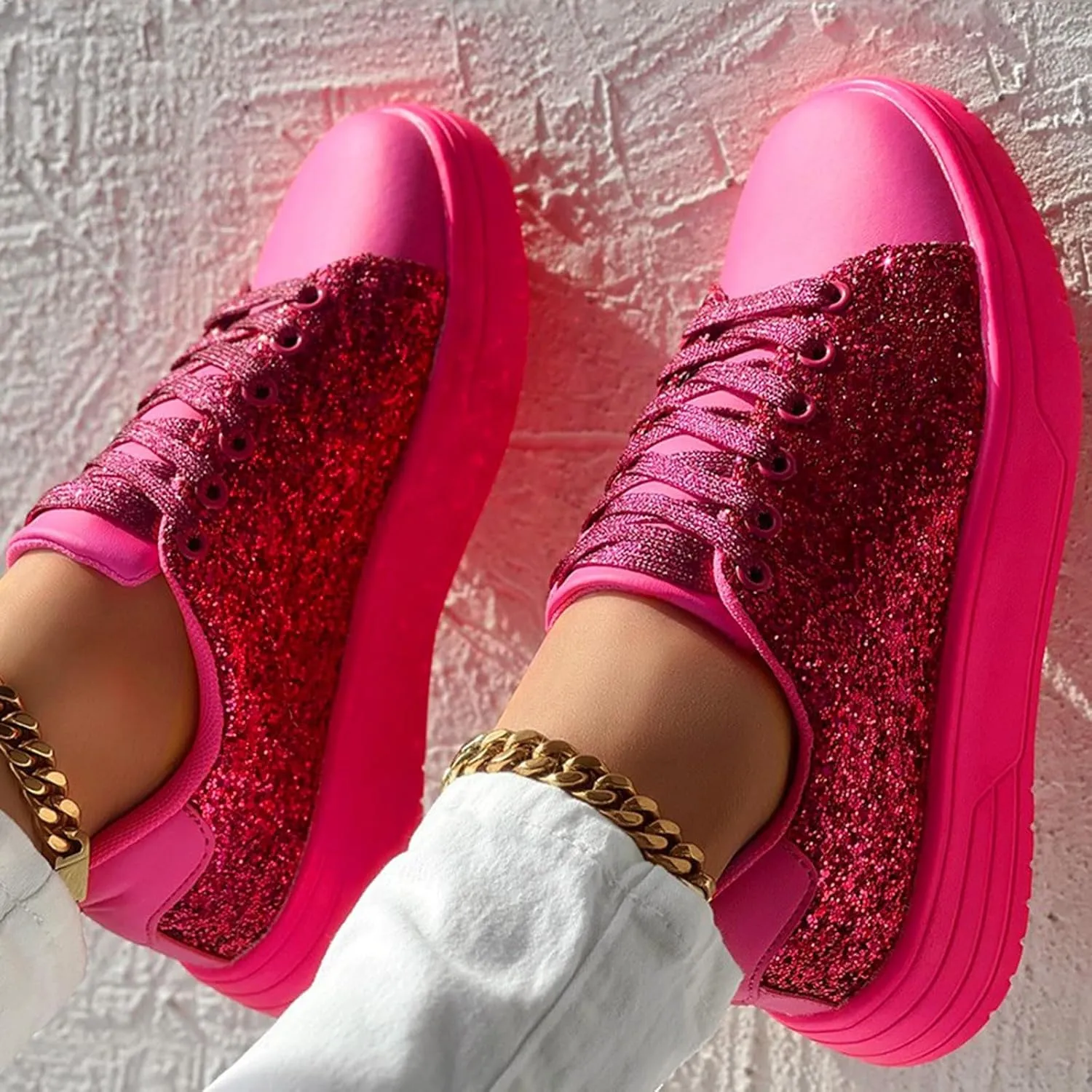 Womens Fashion Sneakers Shoes for Woman Womens Shoes Sport Shoes for Womenscomfortable Slip on Platform Sneakers
