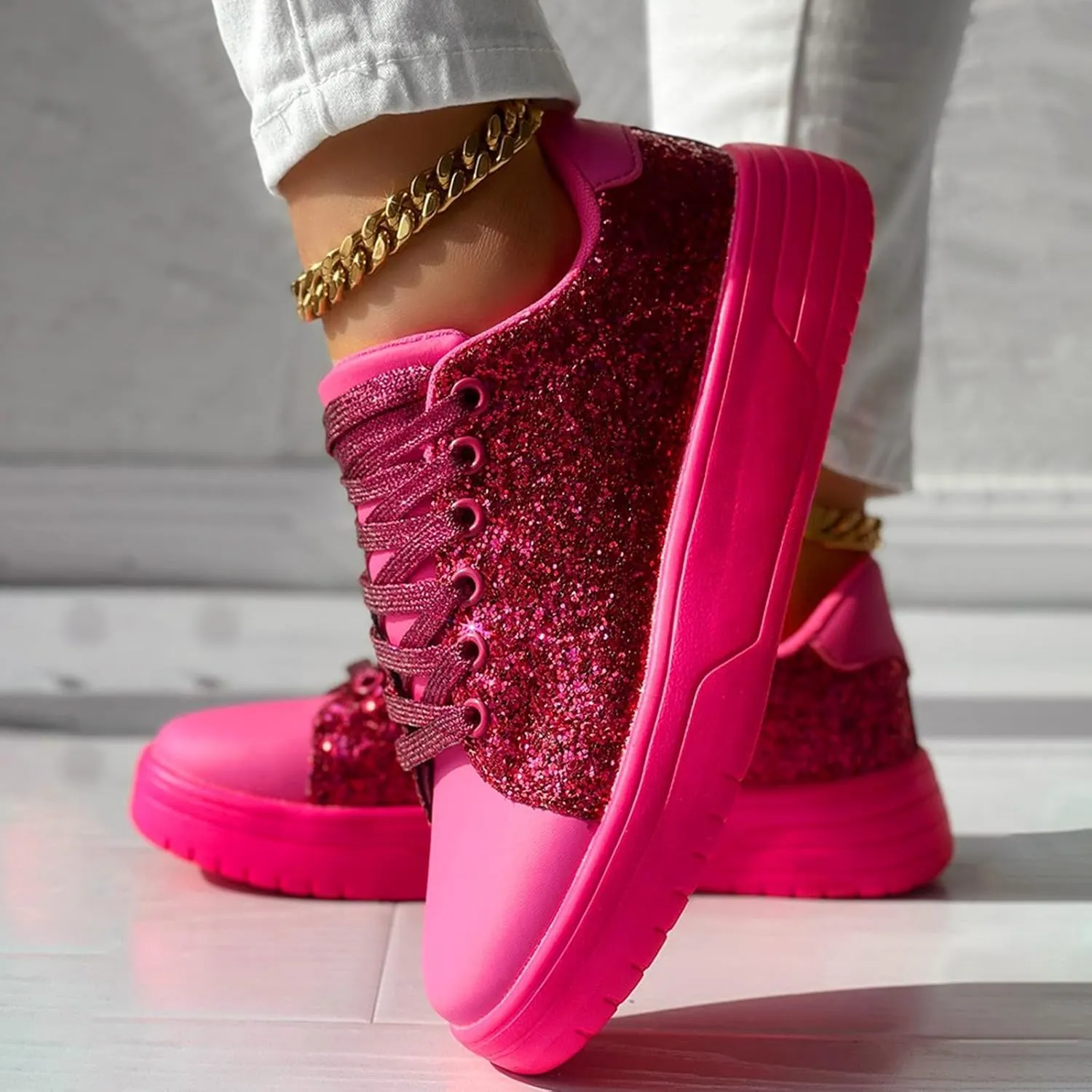 Womens Fashion Sneakers Shoes for Woman Womens Shoes Sport Shoes for Womenscomfortable Slip on Platform Sneakers