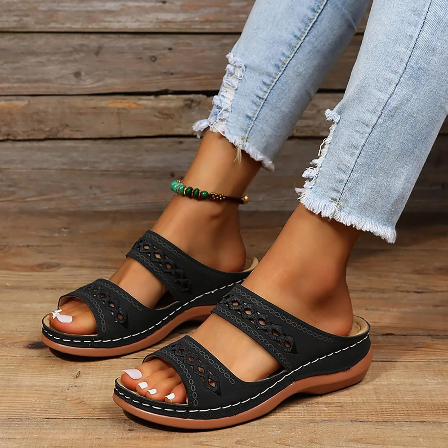 WomenS Orthopedic Arch Support Flowers Clip Toe Sandals Orthopedic Womens Sandals Platform Orthopedic Womens Boho Sandals Orthotic Womens Arch Support Flip Flops Ladies Orthopedic Women Shoes