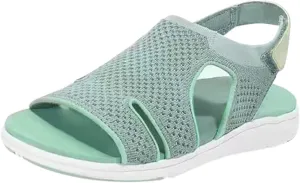 Womens Orthopedic Mesh Slides Breathable Design Summer Casual Sandals Arch Support Comfortable Beach Walking Quick Dry Sport Shoes Orthopedic Shoes for Women