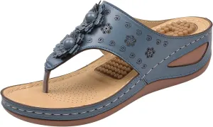 Womens Orthopedic Sandals With Arch Support Summer Casual Flip Flops Adjustable Buckle Beach Walking Shoes Breathable Mesh Quick Dry Sport Sandals Orthopedic Shoes for Women