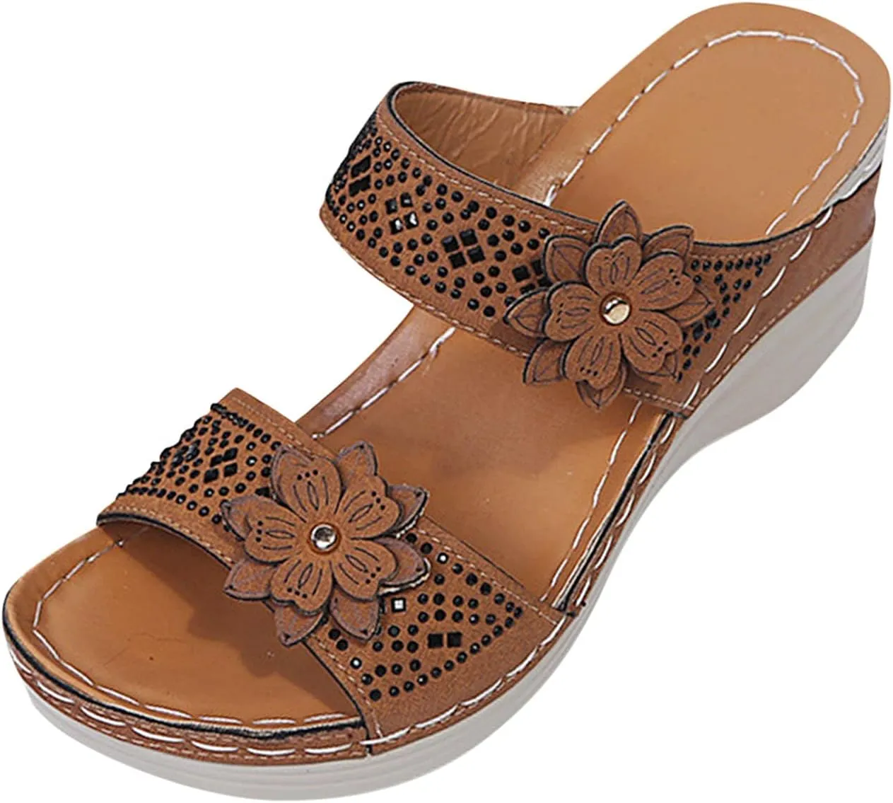 Womens Orthopedic Walking Sandals Orthopedic Women's Wide Width Sandals Woman Arch Support Sandals Orthopedic Dressy Sandals for Plantar Fasciitis for Women Orthopedic Walking Sandals for Wide Feet