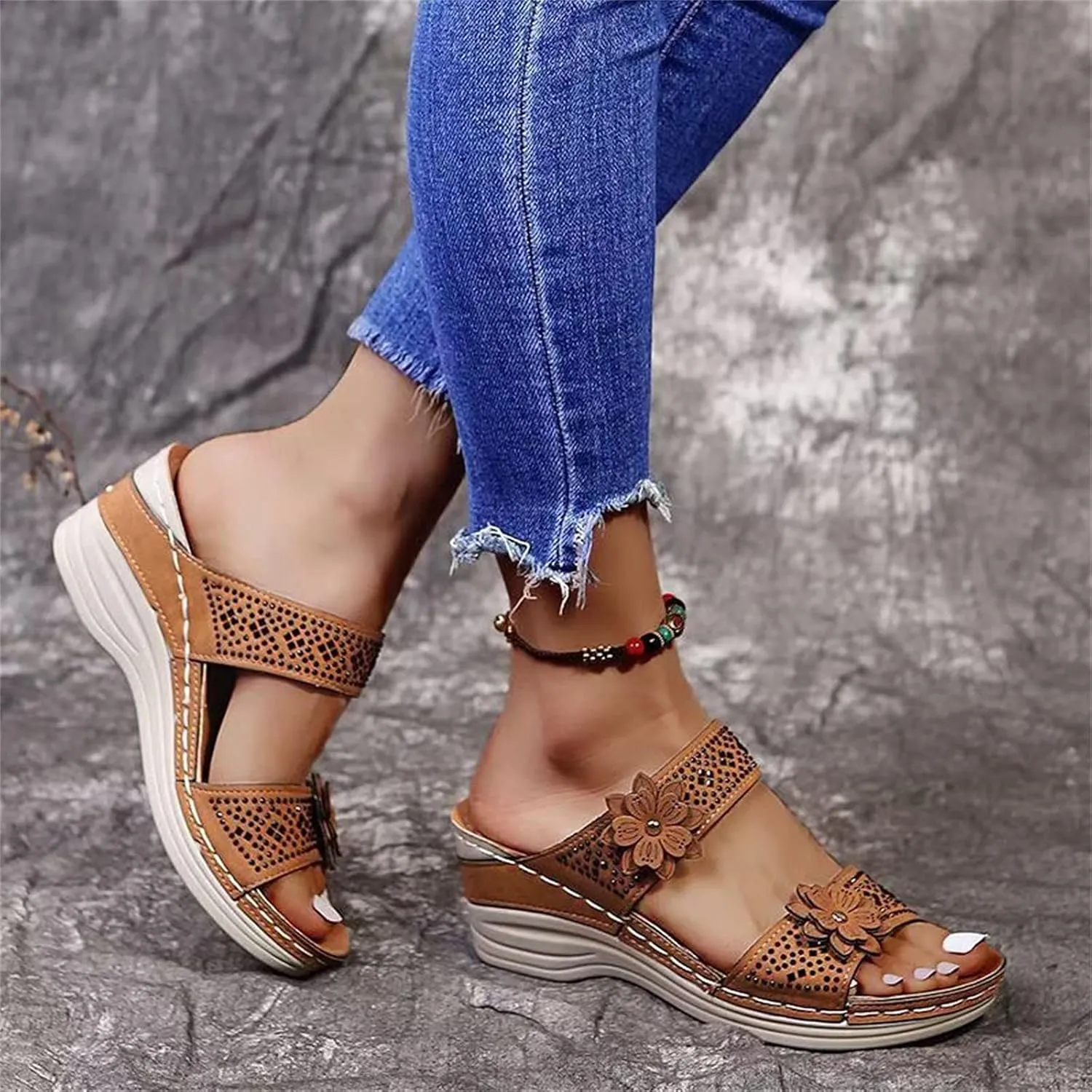 Womens Orthopedic Walking Sandals Orthopedic Women's Wide Width Sandals Woman Arch Support Sandals Orthopedic Dressy Sandals for Plantar Fasciitis for Women Orthopedic Walking Sandals for Wide Feet