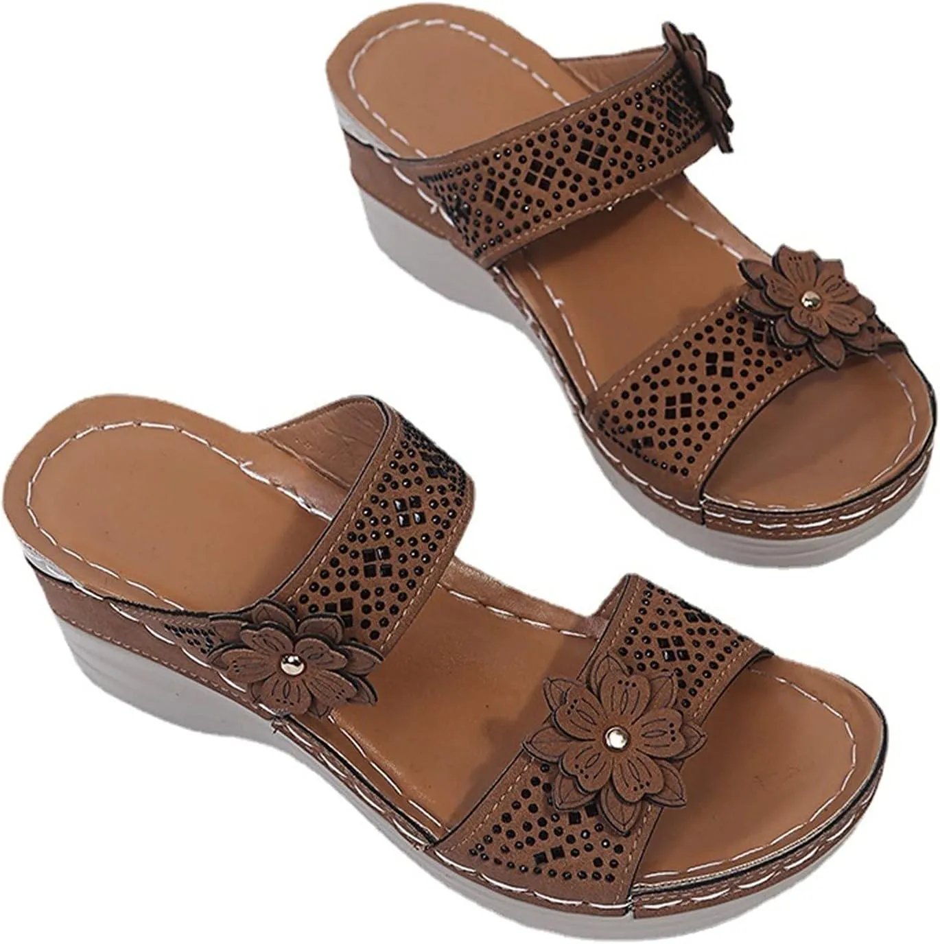 Womens Orthopedic Walking Sandals Orthopedic Women's Wide Width Sandals Woman Arch Support Sandals Orthopedic Dressy Sandals for Plantar Fasciitis for Women Orthopedic Walking Sandals for Wide Feet