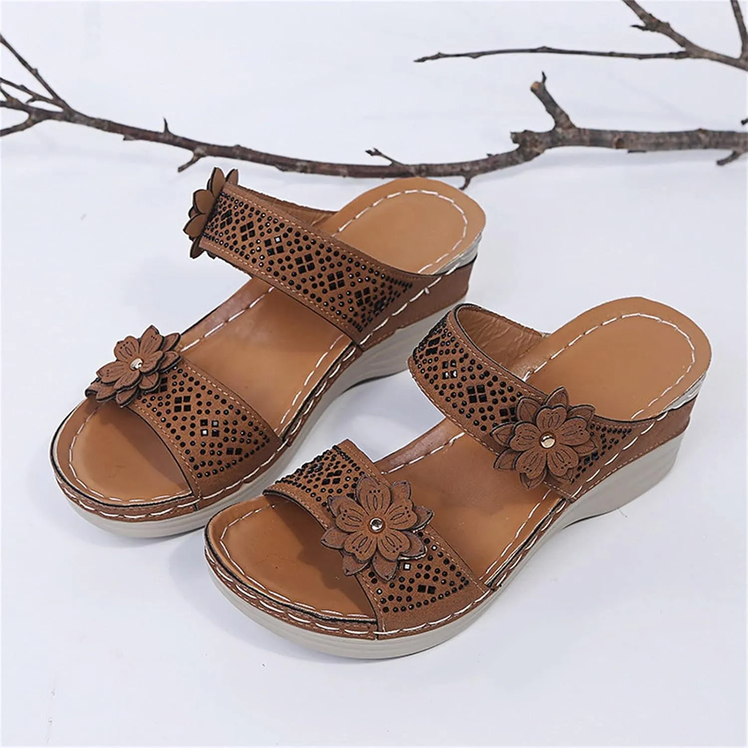 Womens Orthopedic Walking Sandals Orthopedic Women's Wide Width Sandals Woman Arch Support Sandals Orthopedic Dressy Sandals for Plantar Fasciitis for Women Orthopedic Walking Sandals for Wide Feet