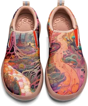 Women's Painted Travel Shoes Slip Ons Comfortable Lightweight Walking Loafers