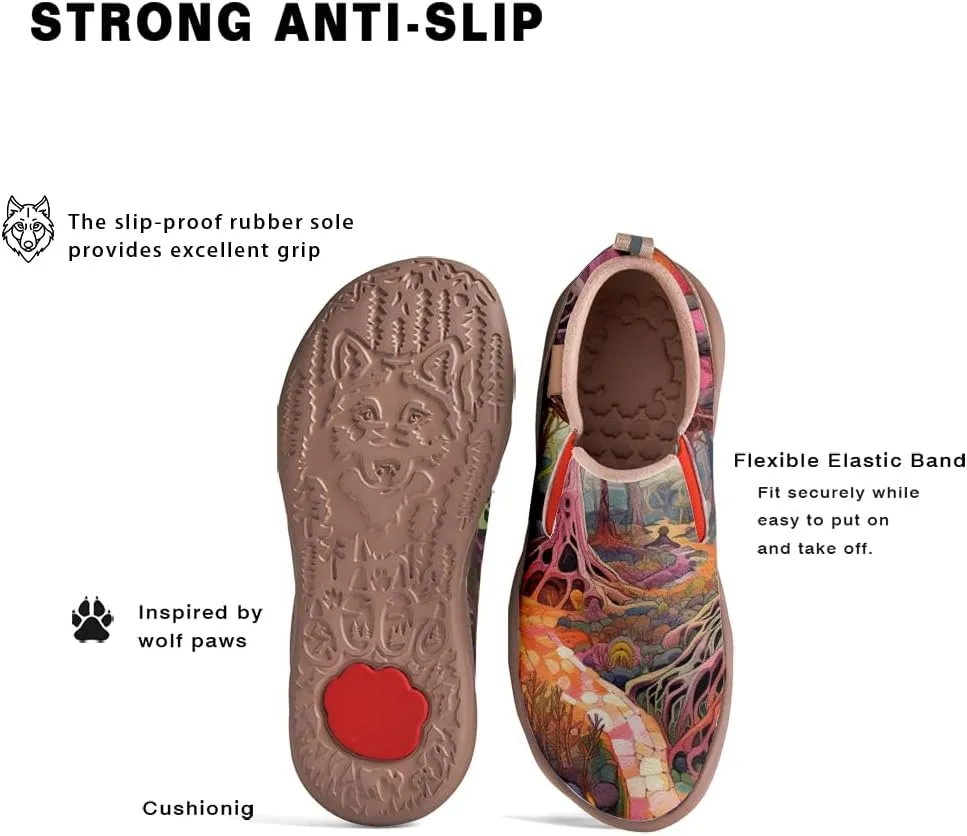 Women's Painted Travel Shoes Slip Ons Comfortable Lightweight Walking Loafers
