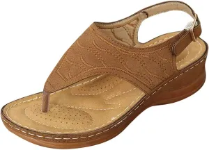 Womens Recovery Sandals Orthopedic with Arch Support Adjustable Straps Comfortable Walking Shoes Thick Cushion Summer Beach Casual Outdoor Plantar Fasciitis Relief