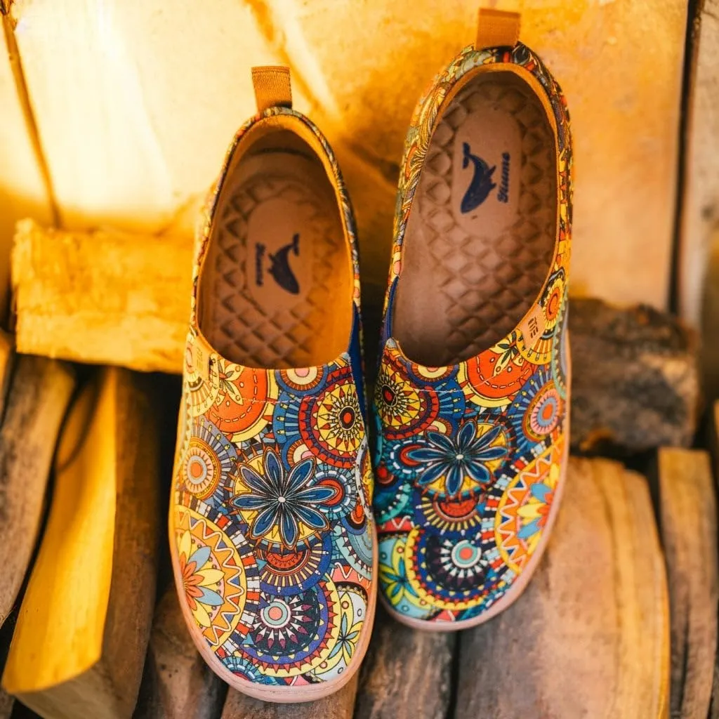 Womens Shoes Casual Loafers Art Painted Sneakers Canvas Slip-On Shoes