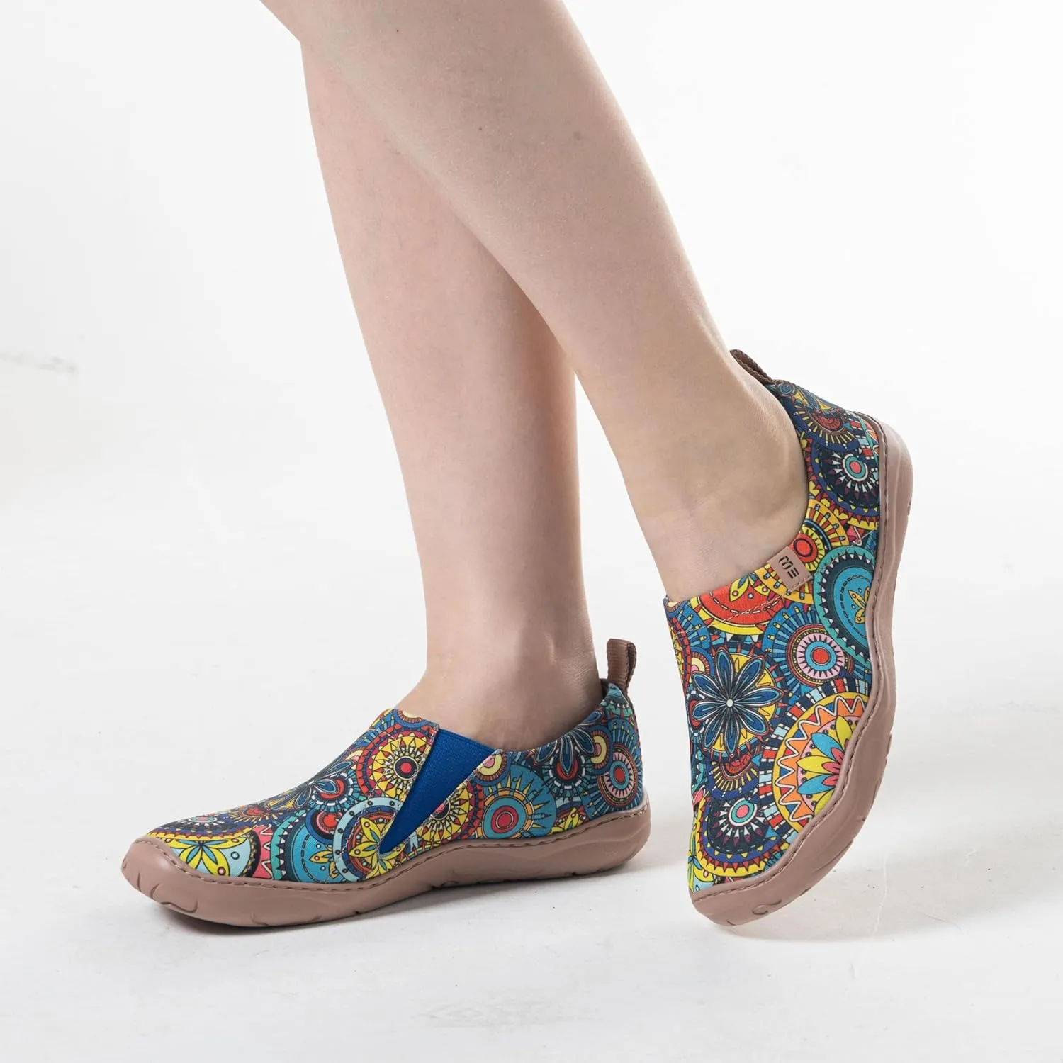 Womens Shoes Casual Loafers Art Painted Sneakers Canvas Slip-On Shoes